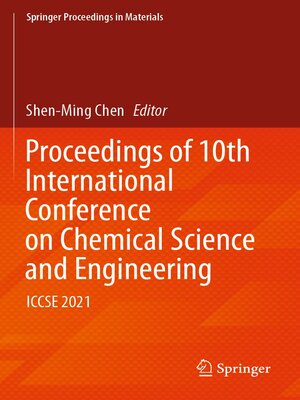 cover image of Proceedings of 10th International Conference on Chemical Science and Engineering